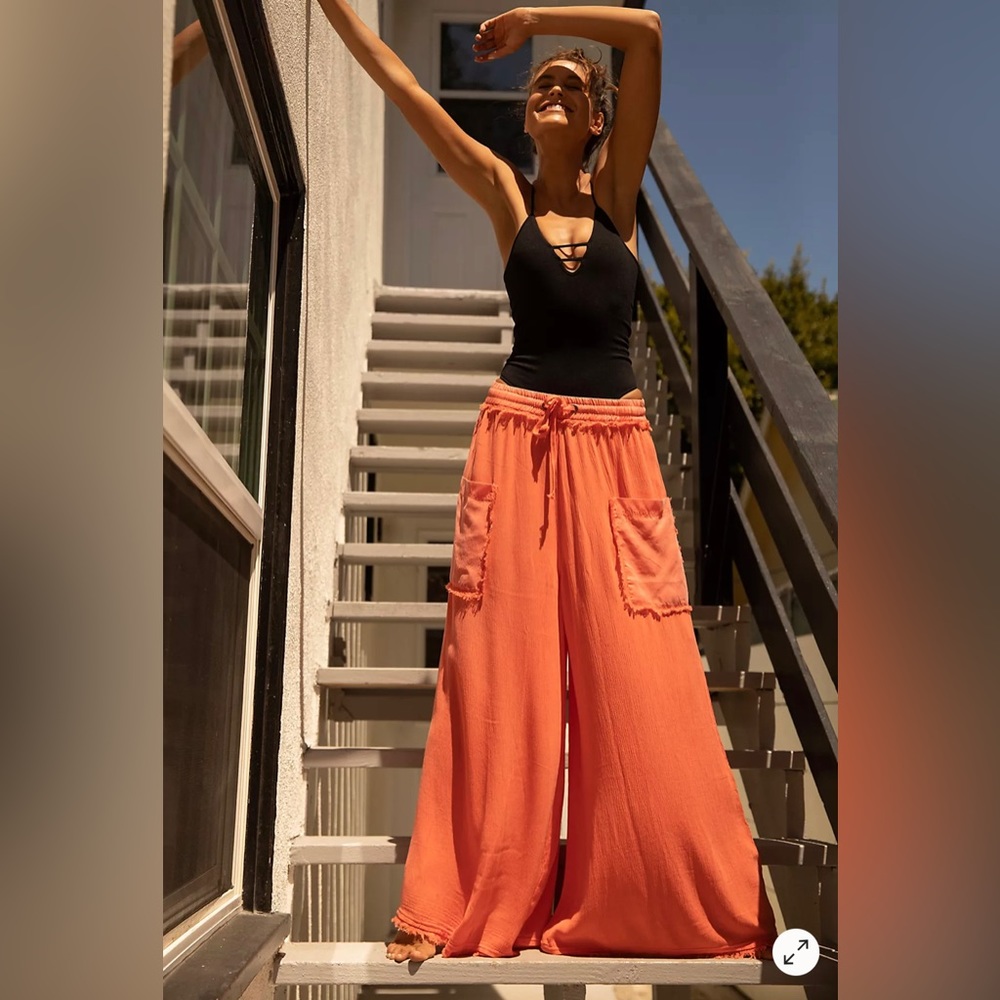 Free People Movement Sure Thing Wide Leg Pants M